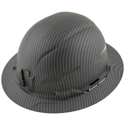60345 Hard Hat, Premium KARBN™ Pattern, Non-Vented Full Brim, Class E
