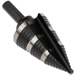 KTSB15 Step Drill Bit Double-Fluted No. 15 - 22 to 35 mm